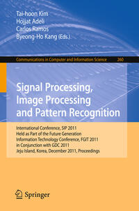 Vorderes Coverbild Signal Processing, Image Processing and Pattern Recognition