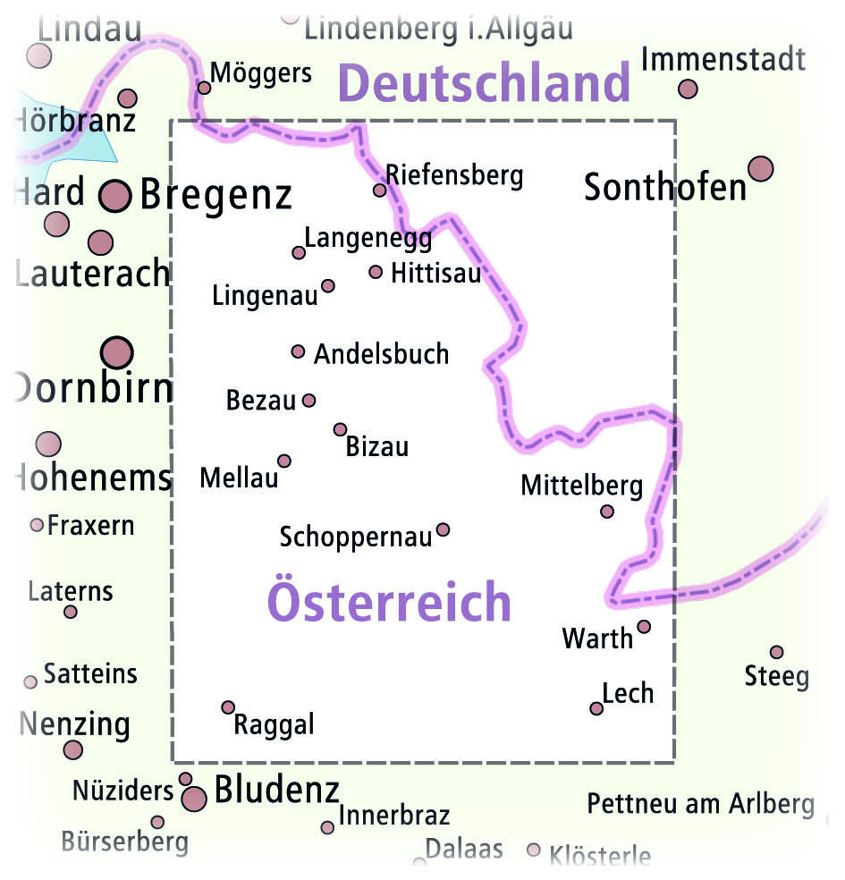 Beispielinhalt (Bild) Bregenzerwald, Großes Walsertal, Nagelfluhkette