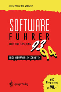 Vorderes Coverbild Software-Führer ’93/’94 Lehre und Forschung