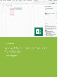 Vorderes Coverbild Apple Mac Excel Formel und Funktionen