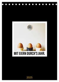 Vorderes Coverbild Mit Eiern durch's Jahr. (Tischkalender 2025 DIN A5 hoch), CALVENDO Monatskalender