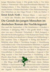 Vorderes Coverbild Die Gestalt des jungen Menschen im deutschen Roman der Nachkriegszeit
