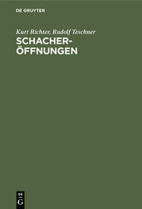 Vorderes Coverbild Schacheröffnungen