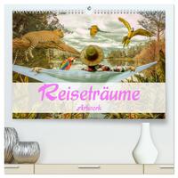 Vorderes Coverbild Reiseträume - Artwork (hochwertiger Premium Wandkalender 2025 DIN A2 quer), Kunstdruck in Hochglanz