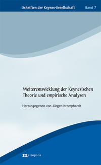 Vorderes Coverbild Weiterentwicklung der Keynes'schen Theorie und empirische Analysen