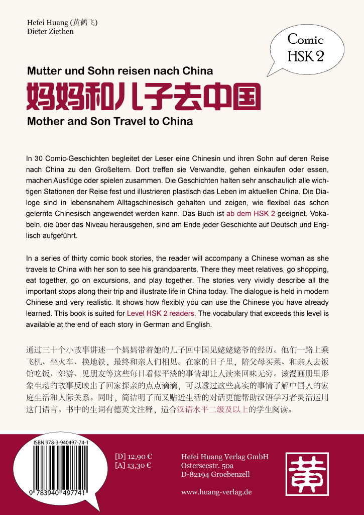 Rückseitencover Mutter und Sohn reisen nach China