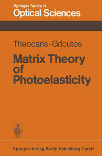 Vorderes Coverbild Matrix Theory of Photoelasticity