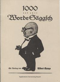 Vorderes Coverbild 1000 und zwee Worde Säggsch