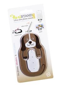 Vorderes Coverbild Flexistand (Hund) - flexibler Handyaufsteller - für alle Handys und Mini-Tablets - superflach - stufenlos verstellbar - hochkant und quer - passt in jede Hosentasche