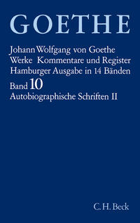 Vorderes Coverbild Goethes Werke Bd. 10: Autobiographische Schriften II