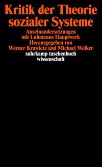 Vorderes Coverbild Kritik der Theorie sozialer Systeme