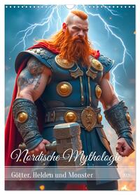 Vorderes Coverbild Nordische Mythologie - Götter, Helden und Monster (Wandkalender 2026 DIN A3 hoch), CALVENDO Monatskalender