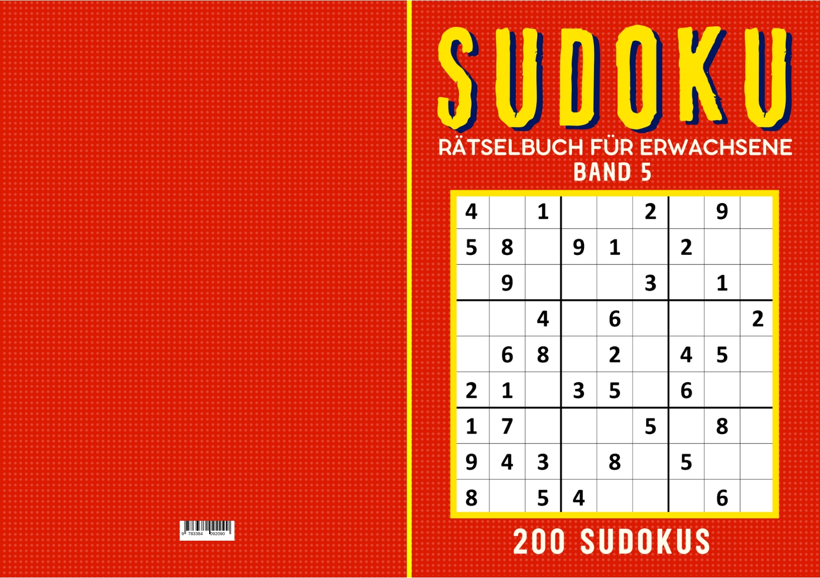 Gesamtes Coverbild Sudoku Rätselbuch