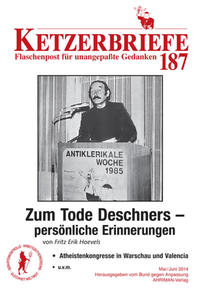 Vorderes Coverbild Zum Tode Deschners - persönliche Erinnerungen