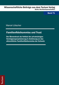 Vorderes Coverbild Familienfideikommiss und Trust