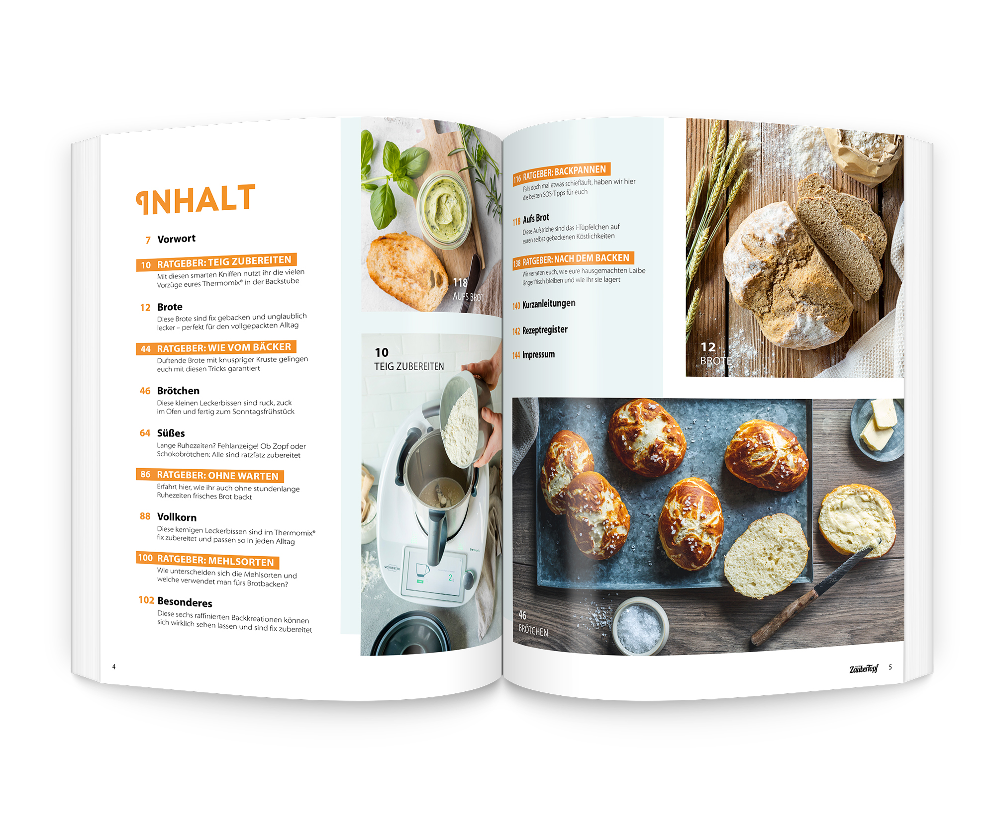 Beispielinhalt (Bild) mein ZauberTopf Einfach lecker! Brot backen – Ohne Warten