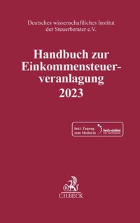 Vorderes Coverbild Handbuch zur Einkommensteuerveranlagung 2023