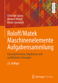 Vorderes Coverbild Roloff/Matek Maschinenelemente Aufgabensammlung