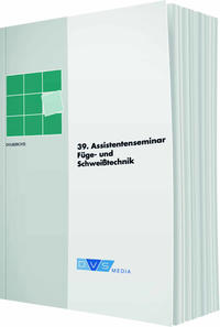 Vorderes Coverbild 39. Assistentenseminar Fügetechnik