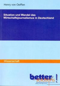 Vorderes Coverbild Situation und Wandel des Wirtschaftsjournalismus in Deutschland