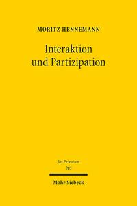 Vorderes Coverbild Interaktion und Partizipation