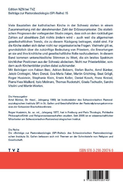 Rückseitencover Diözesanpriester in der Schweiz