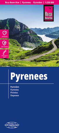 Vorderes Coverbild Reise Know-How Landkarte Pyrenäen / Pyrenees (1:250.000)