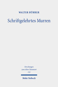 Vorderes Coverbild Schriftgelehrtes Murren