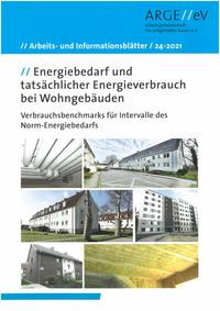 Vorderes Coverbild Energiebedarf und tatsächlicher Energieverbrauch bei Wohngebäuden