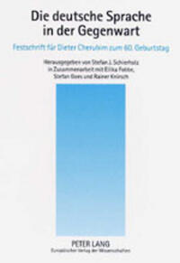 Vorderes Coverbild Die deutsche Sprache in der Gegenwart