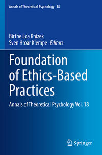 Vorderes Coverbild Foundation of Ethics-Based Practices