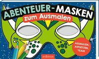 Vorderes Coverbild Abenteuer-Masken zum Ausmalen