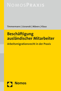 Vorderes Coverbild Beschäftigung ausländischer Mitarbeiter
