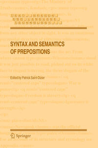 Vorderes Coverbild Syntax and Semantics of Prepositions