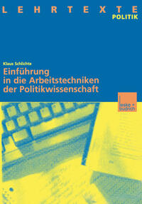 Vorderes Coverbild Einführung in die Arbeitstechniken der Politikwissenschaft