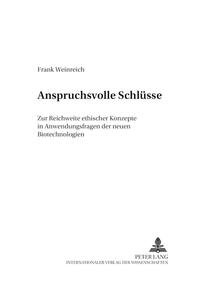 Vorderes Coverbild Anspruchsvolle Schlüsse