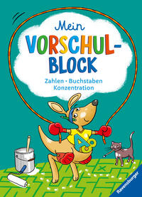 Vorderes Coverbild Ravensburger Mein Vorschul-Block - Zahlen, Buchstaben, Konzentration - Rätselspaß für Vorschulkinder ab 5 Jahren - Vorbereitung auf Schule