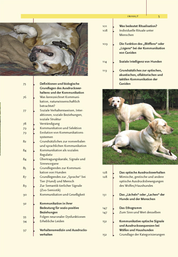 Beispielinhalt (Bild) Ausdrucksverhalten beim Hund