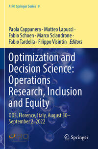 Vorderes Coverbild Optimization and Decision Science: Operations Research, Inclusion and Equity