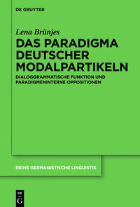 Vorderes Coverbild Das Paradigma deutscher Modalpartikeln