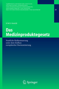Vorderes Coverbild Das Medizinproduktegesetz