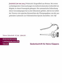 Vorderes Coverbild Gedenkschrift für Heinz Cüppers