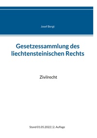 Vorderes Coverbild Gesetzessammlung des liechtensteinischen Rechts