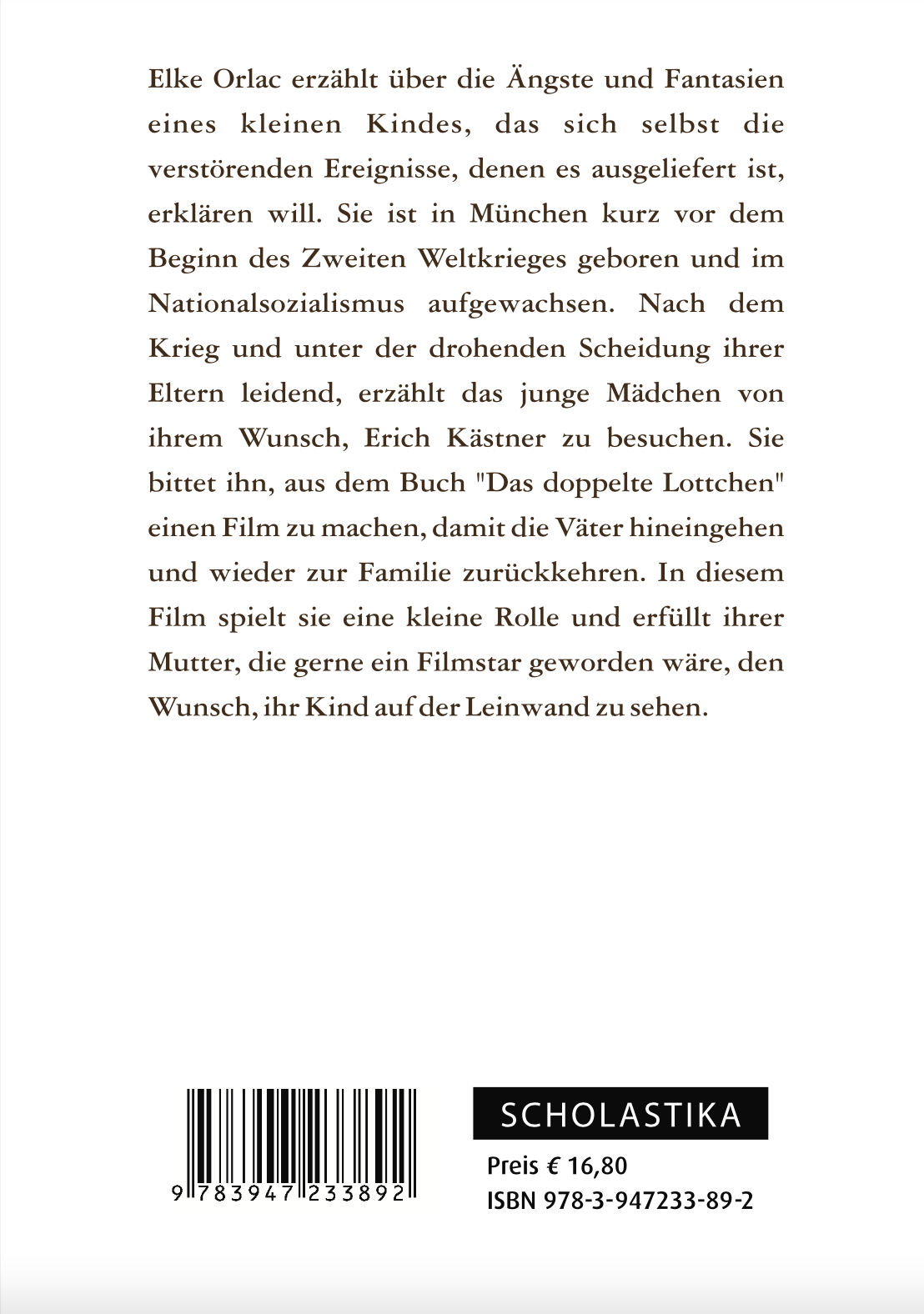 Rückseitencover Das Geschöpf
