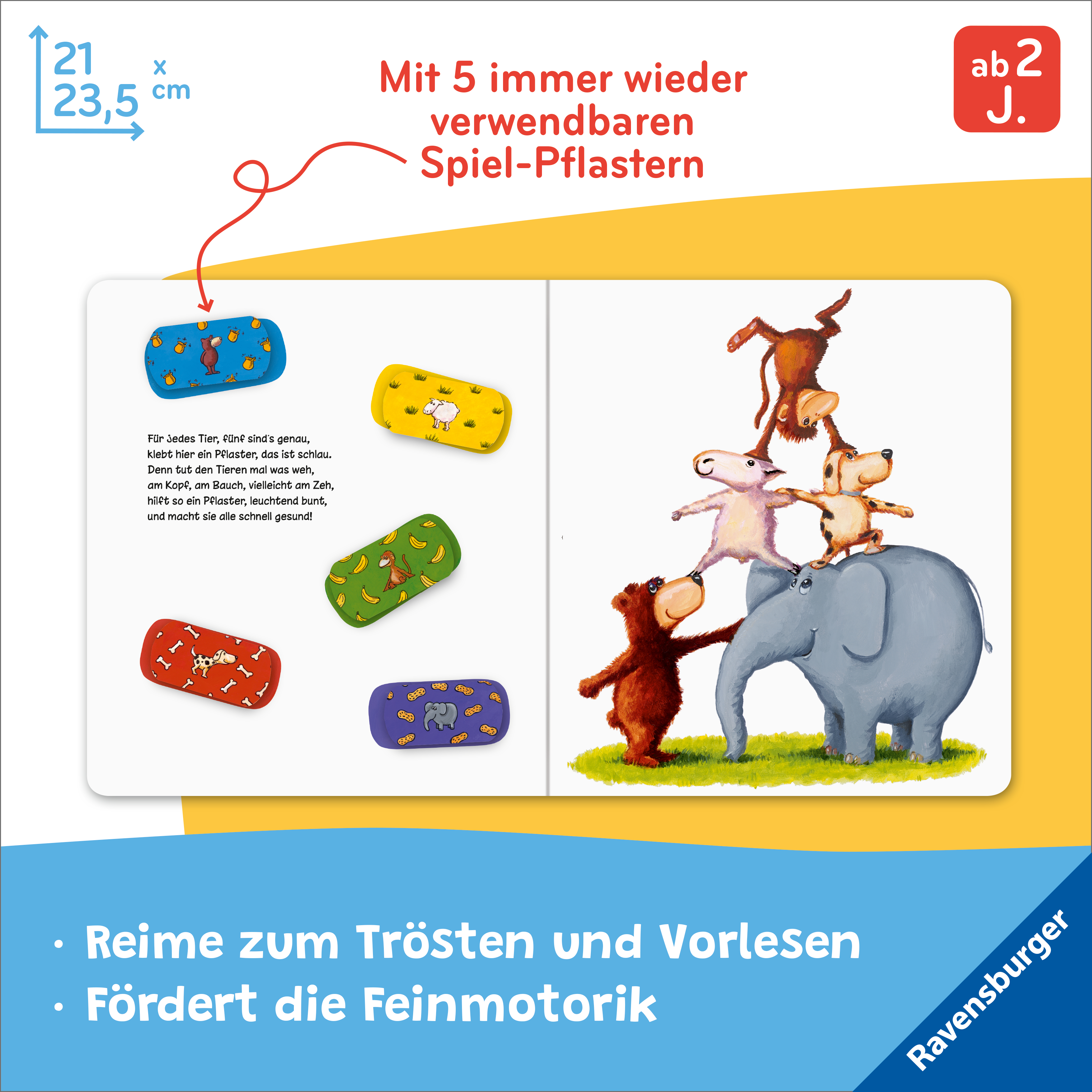 Beispielinhalt (Bild) Pusten, trösten, Pflaster drauf!