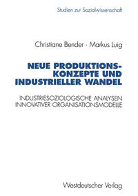 Vorderes Coverbild Neue Produktionskonzepte und industrieller Wandel