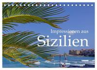 Vorderes Coverbild Impressionen aus Sizilien (Tischkalender 2026 DIN A5 quer), CALVENDO Monatskalender