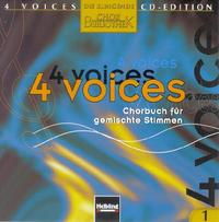 Vorderes Coverbild 4 voices - CD Edition. Die klingende Chorbibliothek. CD 1. 1 AudioCD