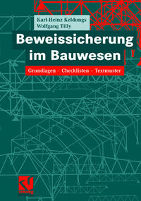 Vorderes Coverbild Beweissicherung im Bauwesen