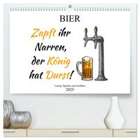 Vorderes Coverbild Bier - Lustige Sprüche und Grafiken (hochwertiger Premium Wandkalender 2025 DIN A2 quer), Kunstdruck in Hochglanz